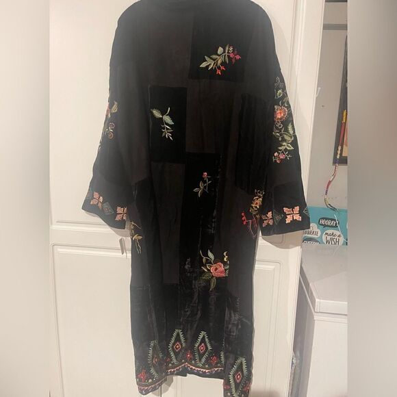 NEW FREE PEOPLE X NIGEL PRESTON NORA PATCHWORK DUSTER - Picture 5 of 6